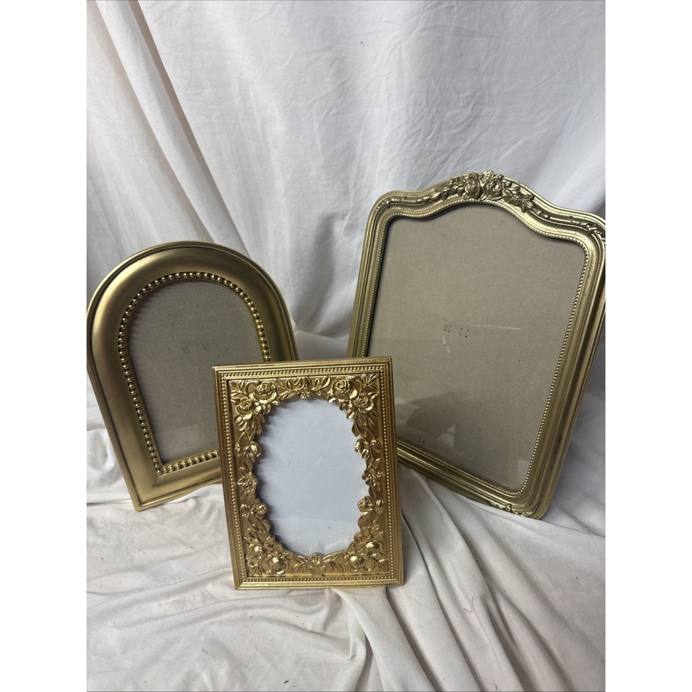 Nicole Miller Rachel Zoe Ornate Gold Photo Table Wall Frame Wedding Gallery